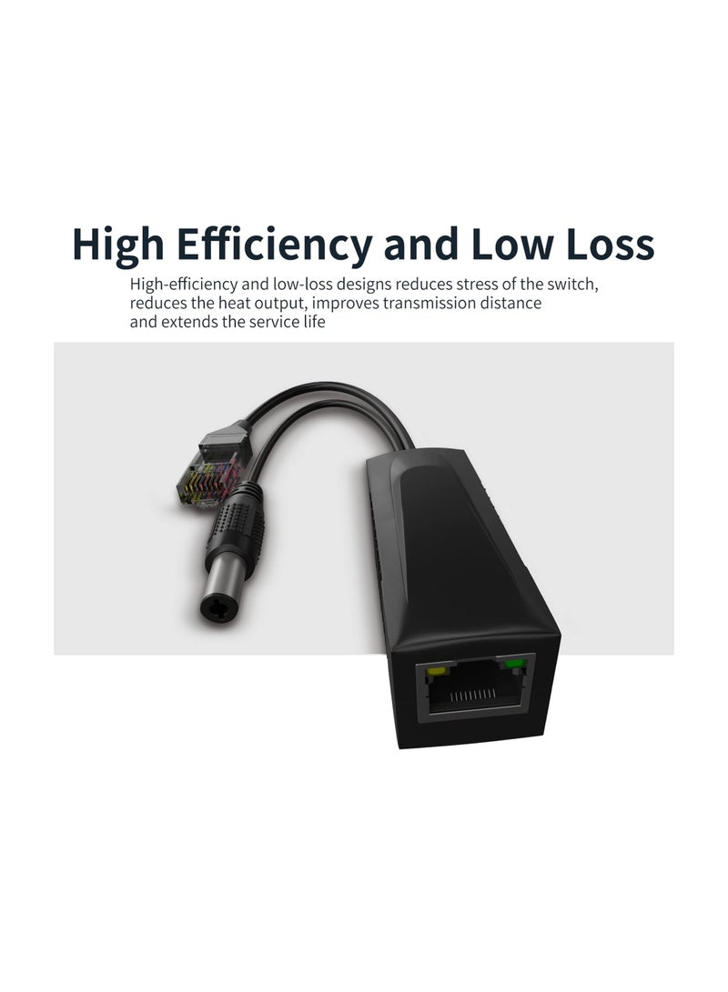 Zikra 48V to 12V Active POE Splitter Adapter, Connectors Adapter Cable Splitter Injector AP Power Supply Isolated Type With DC 12V Output - Image 4