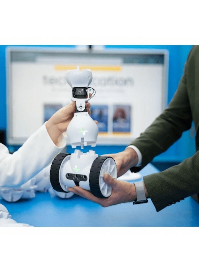 Shape Robotics Fable Explore 2.5 by Shape Robotics: Advanced 360° Modular Robot with Multifunctional Arm, Blockly & Python Programming, Color/Proximity Sensors, 20+ Interactive STEM Lessons, Tool-Free Assembly, and 3,000 mAh Battery for Dynamic Education | Black/white - Image 5