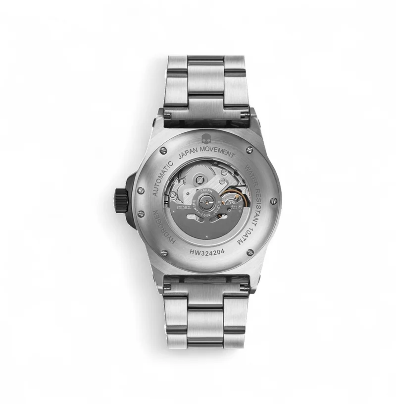 هيدروجين واتش ساعة هيدروجين سبورتيفو فضية بسوار معدني