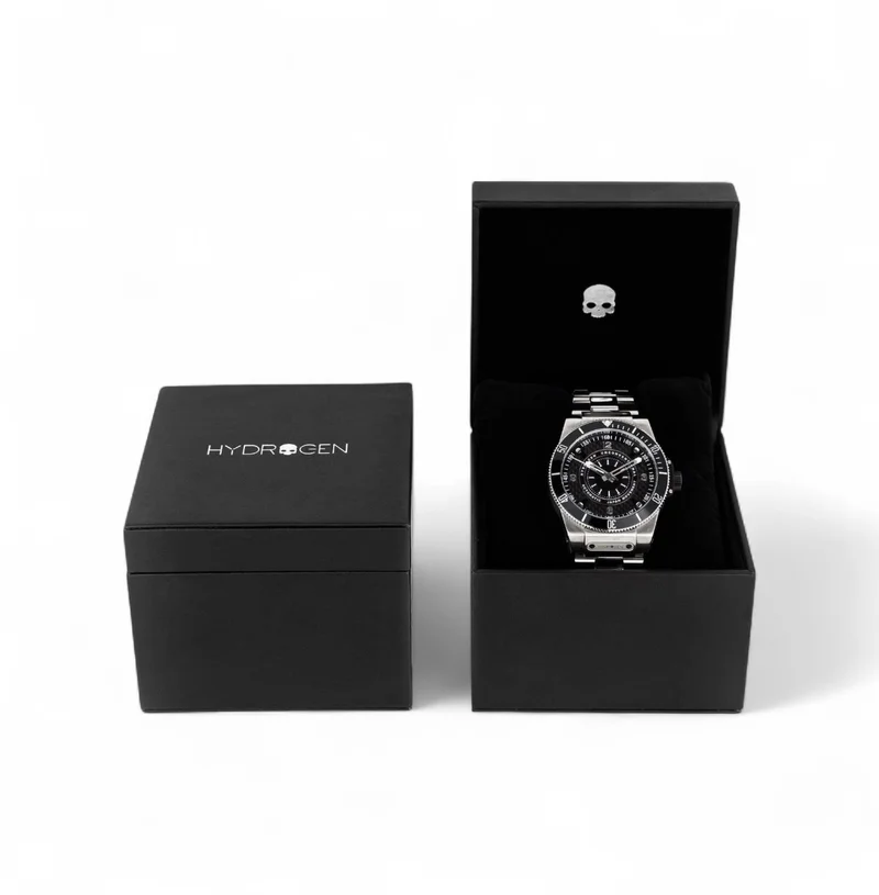 Hydrogen Watch Silver Automatic Sportivo Silver Link Watch for Men | Best Price UAE