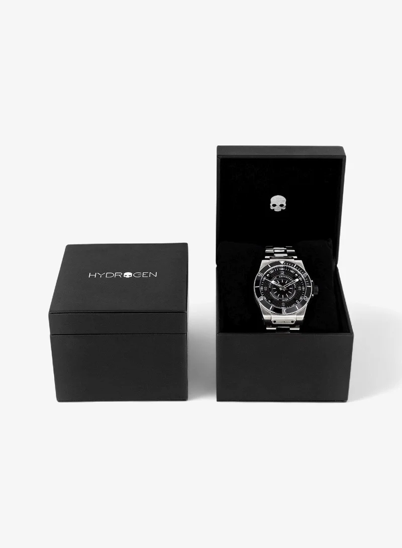 Hydrogen Watch Silver Automatic Sportivo Silver Link Watch for Men | Best Price UAE