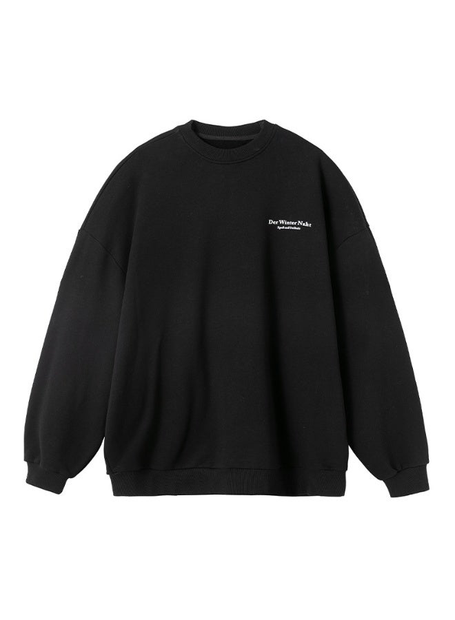 NIBEMINENT Autumn Winter Vintage Sweatshirt Men O Neck American Print Hip Hop Pullover Baggy Casual Couples Clothes - Image 1