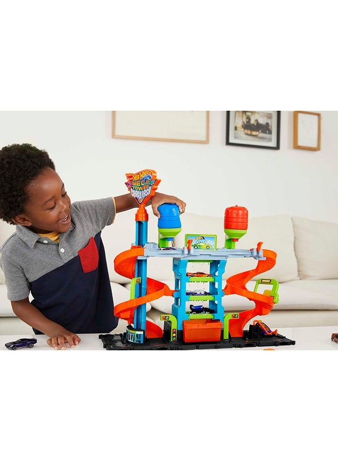 Hot Wheels غسيل سيارات HW City Mega Tower - Image 3
