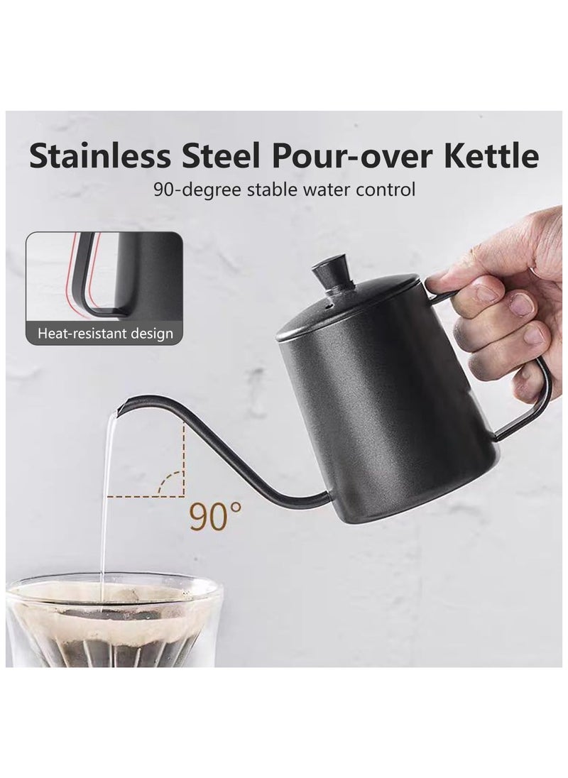 General - Coffee Maker Set with Portable Carry Case Coffee Kettle with Drip Filter Coffee Share Pot Filters Coffee Scale Double wall Mug Manual Coffee Grinder - Image 1