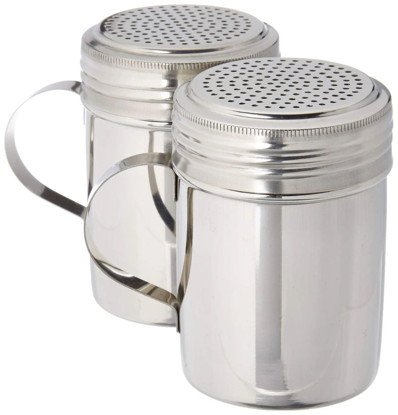Great Credentials Stainless Steel Versatile Dredge Shaker, Salt, Sugar, Shakers 10 Oz. Each Set of 2 - Image 1