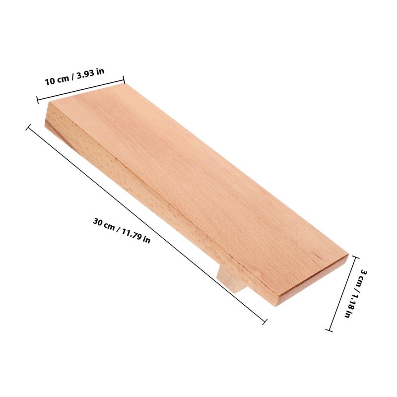 Beech Wood Sushi Serving Tray Plate 30x10cm Japanese Food Display Platter - Image 3
