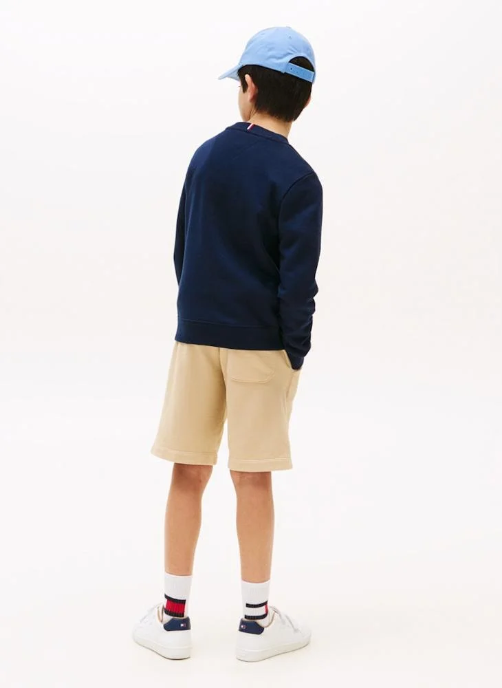 TOMMY HILFIGER Kids Script Flag Sweatshirt