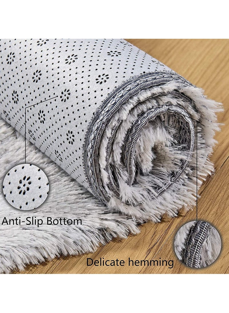 KYD Soft Rugs Fluffy Carpets Tie-Dye Rugs for Living Room Bedroom Nursery Home Decor Non-Slip Machine Washable Carpet Home Decorative Roundness Carpet 120x120 cm - Image 4