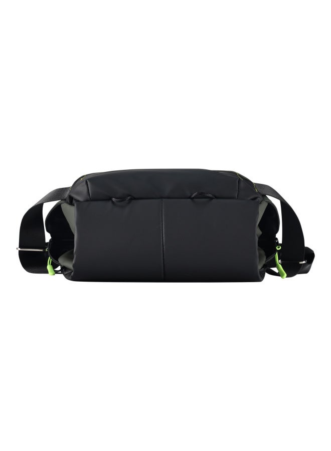 Functional European And American Advanced Sense Shoulder Photography Bag Large Capacity Waterproof Walking Bag SLR Micro Single Camera Bag Crossbody Bag-Color:Black  - Image 3