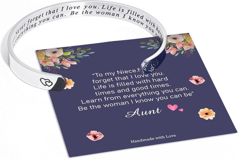 M MOOHAM Bracelets for Women Girls, Mantra Bracelet Funny Inspirational Jewelry Gifts for Best Friend, Mom, Daughter, Son, Sister, Niece Birthday Mothers Day Present Come Gift Box - Image 2