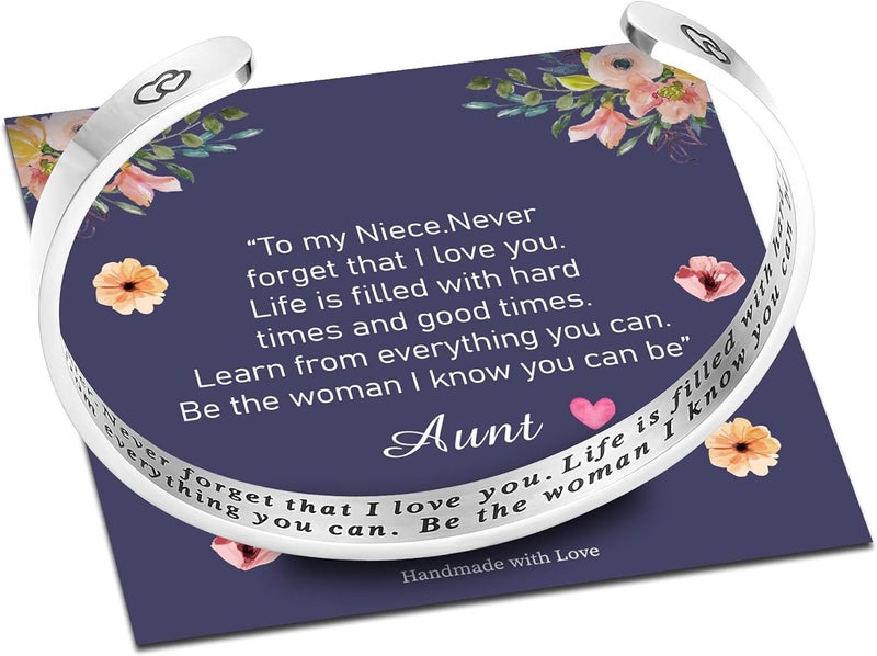 M MOOHAM Bracelets for Women Girls, Mantra Bracelet Funny Inspirational Jewelry Gifts for Best Friend, Mom, Daughter, Son, Sister, Niece Birthday Mothers Day Present Come Gift Box - Image 1