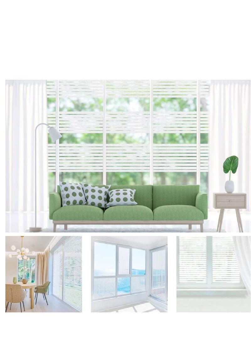 SYOSI Window Films Self adhesive Office Glass Film Static Cling Window Film Privacy For All Kinds of Smooth Glass Surface 44.5  100CM  - Image 3