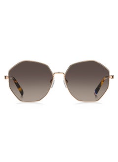 TOMMY HILFIGER Women's UV Protection Butterfly Shape Metal Sunglasses TH 2094/S BROWN 52 - Lens Size: 52 Mm - Gold Copp  - Image 3