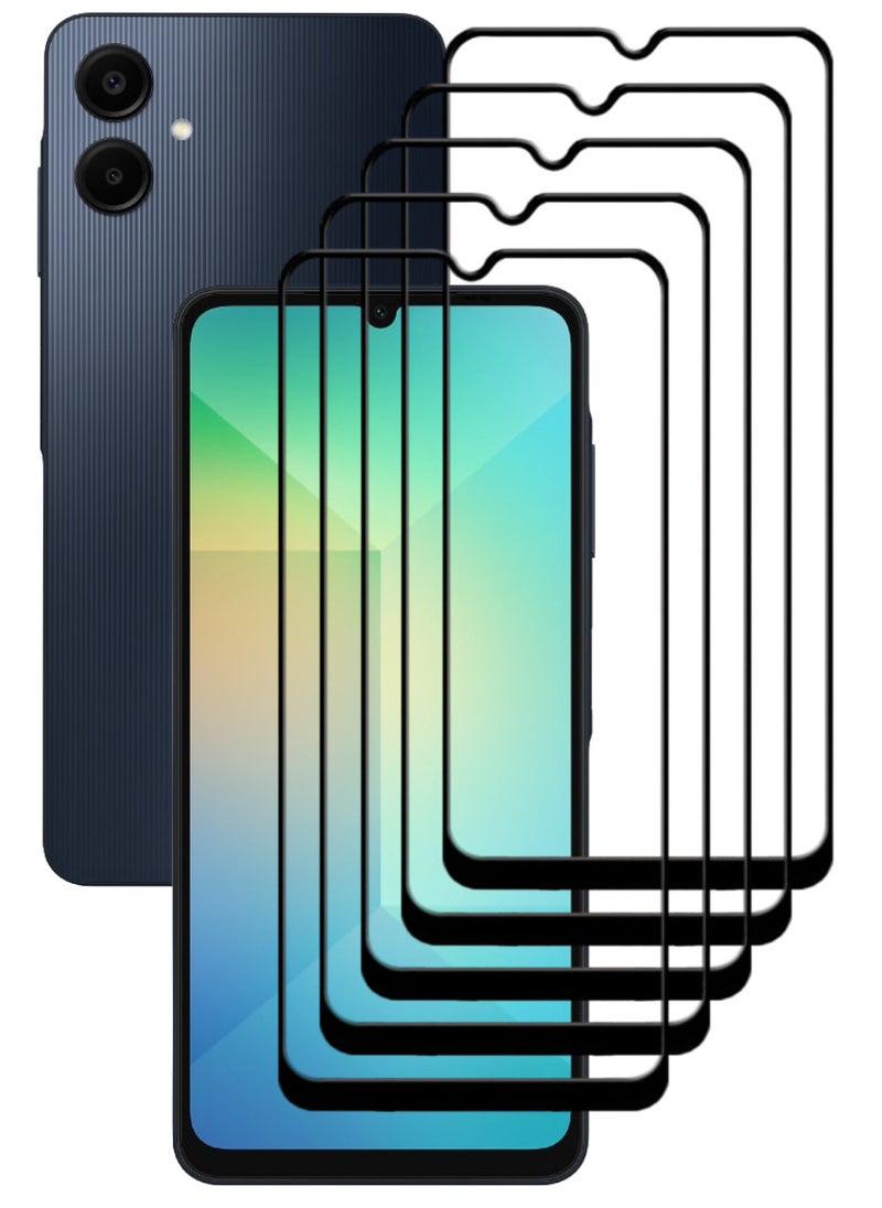 ACLIX 5 Pieces Antistatic ESD Dustproof Premium Quality High Definition Tempered Glass Screen Protector Designed For Samsung Galaxy A06 - Image 1