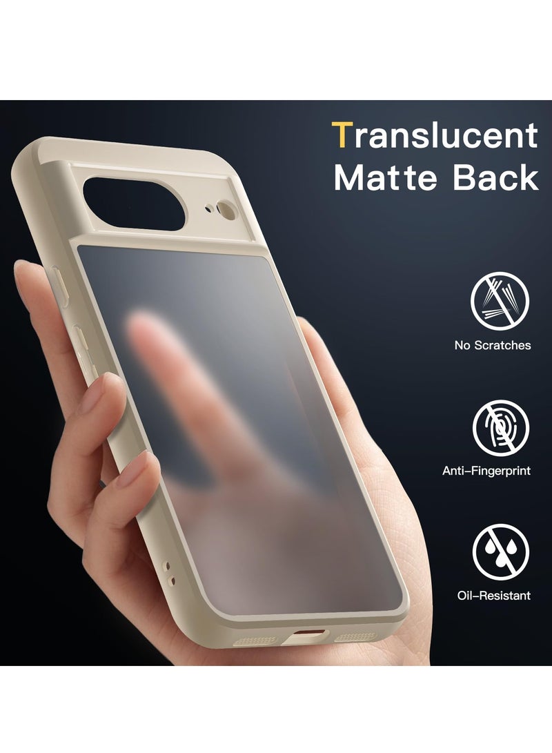 Jetech Matte Case for Google Pixel 8 6.2 Inch 2023 Frosted Translucent Back Protective Slim Phone Cover Anti Fingerprints Porcelain - Image 4