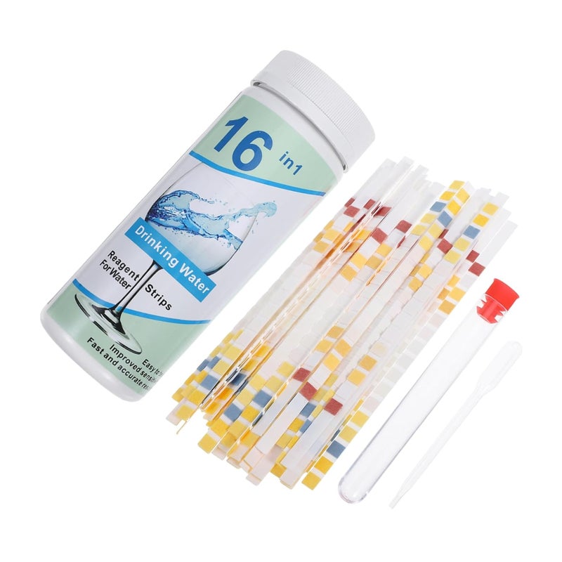 50 Pcs Water Quality Test Strips for Drinking Tap Pool Aquarium Water Testing Kit - Image 2