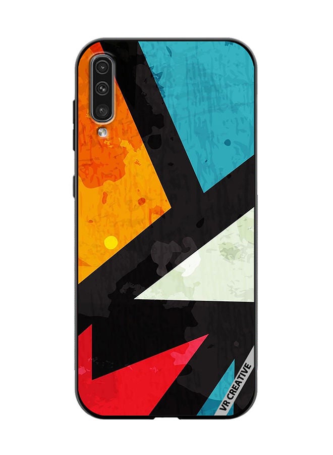 Protective Case Cover For Samsung Galaxy A70/A70s Abstract Design Multicolour