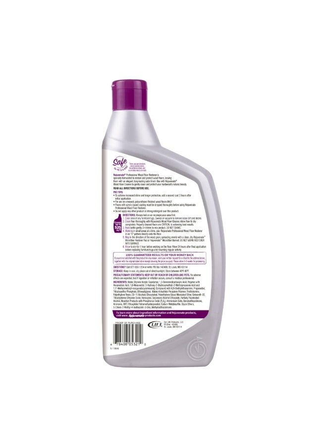 Rejuvenate مجدد احترافي لاستعادة وتنظيف الأرضيات الخشبية مع تشطيب متين وسهل التطبيق بممسحة تشطيب ساتان 32 أونصة - Image 4
