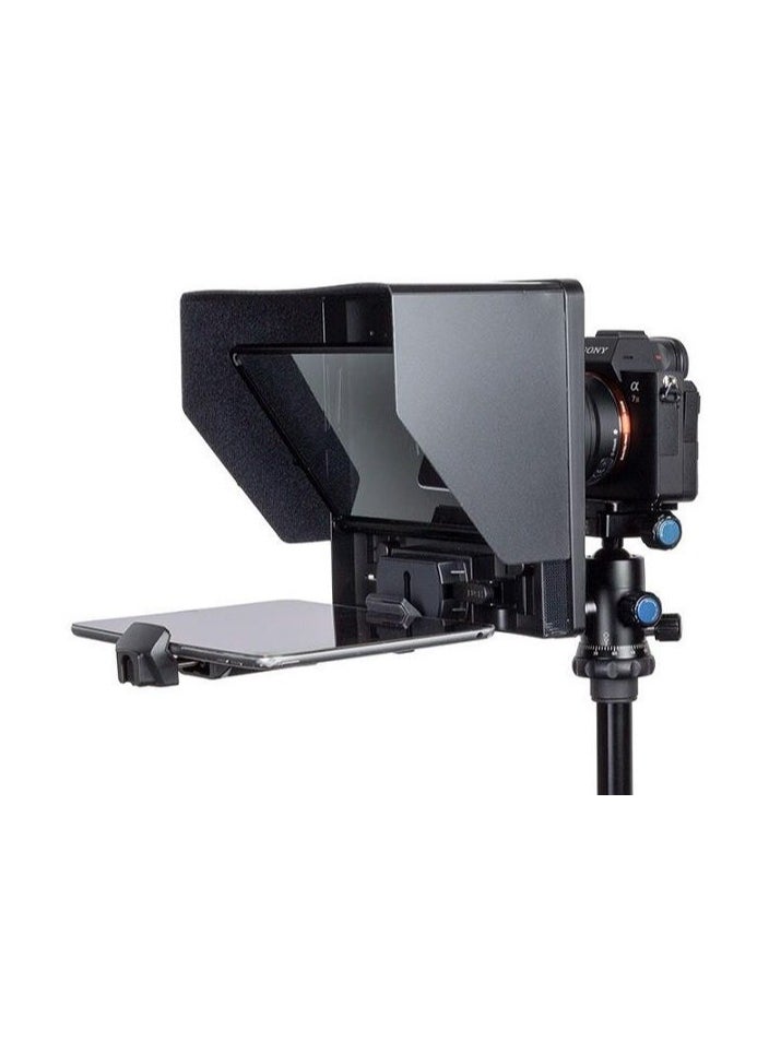 Feelworld - FeelWorld TP10 Portable Folding Teleprompter for Smartphone/Tablet/DSLR (10") - Image 1