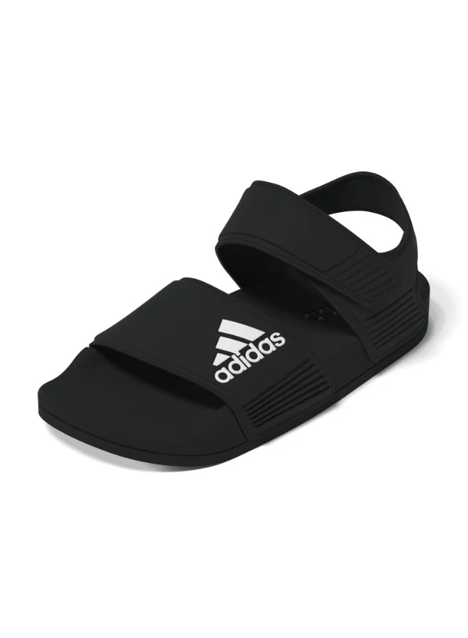 adidas أديليت صندل كيه أسود رياضي للأطفال 10K