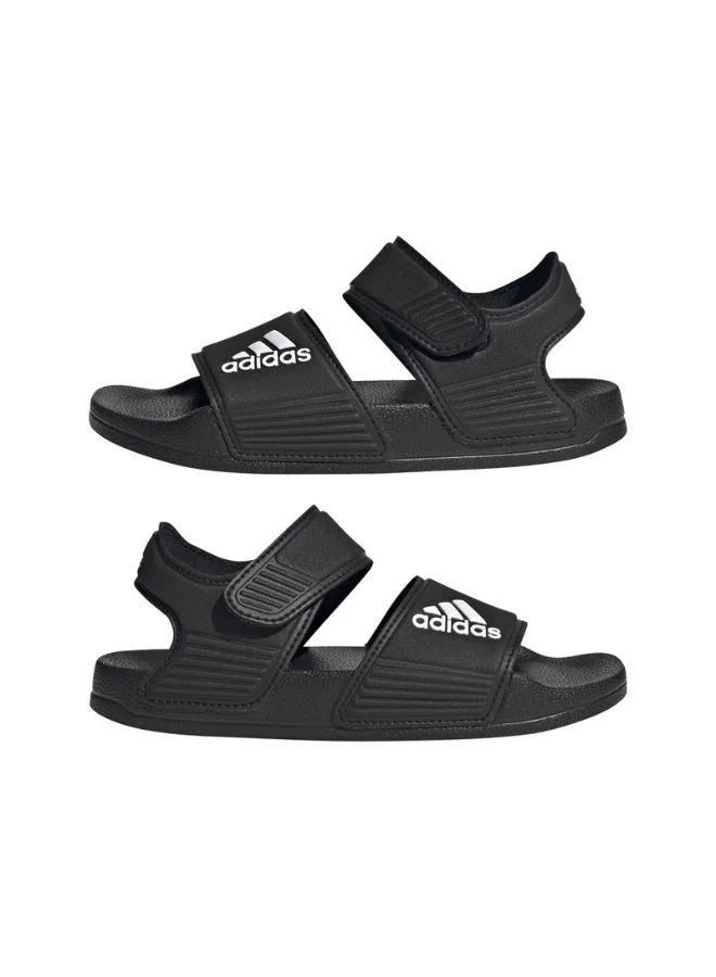 adidas أديليت صندل كيه أسود رياضي للأطفال 10K