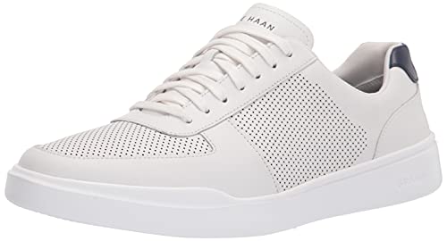 Cole Haan Mens Grand Crosscourt Modern Perforated Sneaker, Optic White/Peacoat, 8.5-M US - Image 1