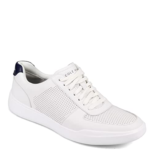 Cole Haan Mens Grand Crosscourt Modern Perforated Sneaker, Optic White/Peacoat, 8.5-M US - Image 2