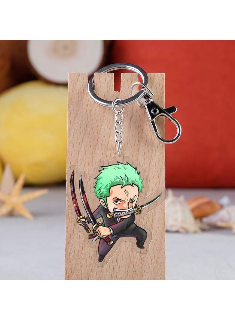 One Piece Roronoa Zoro Acrylic Pendant Keychain