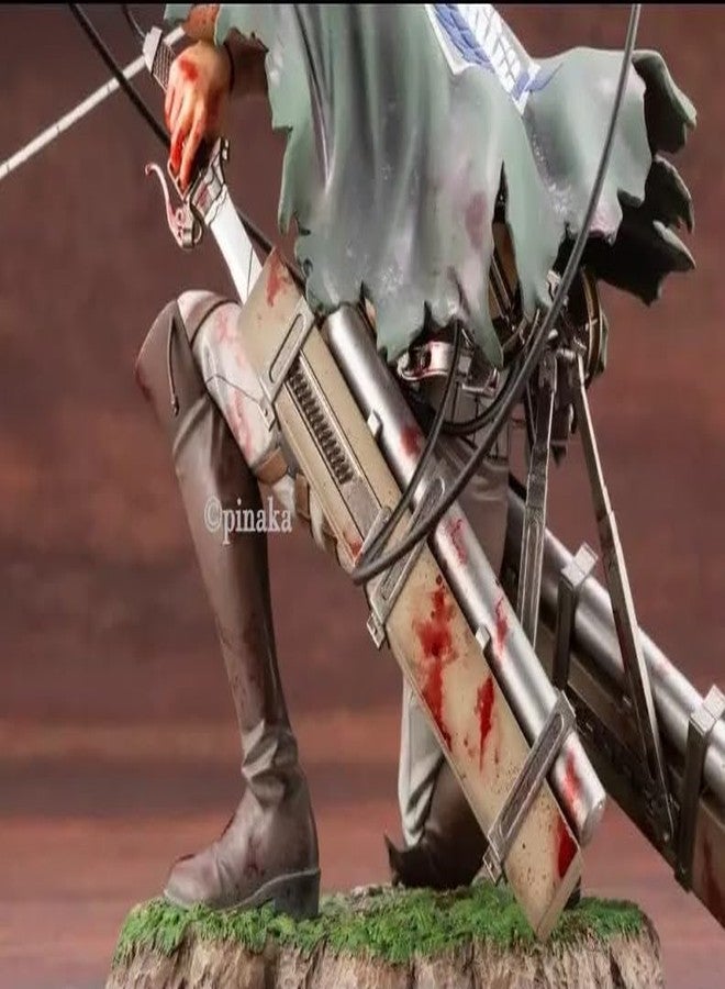 PINAKA Levi Ackerman Attack on Titan Action Figure, Anime Character, Multi Color, PVC Material, 17cm - Image 4