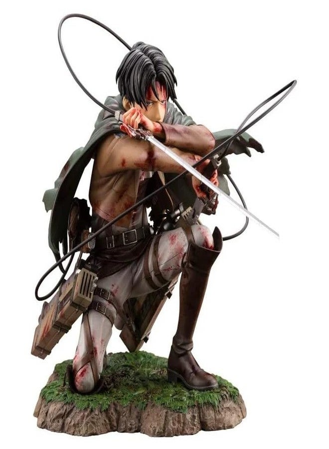 PINAKA Levi Ackerman Attack on Titan Action Figure, Anime Character, Multi Color, PVC Material, 17cm - Image 1