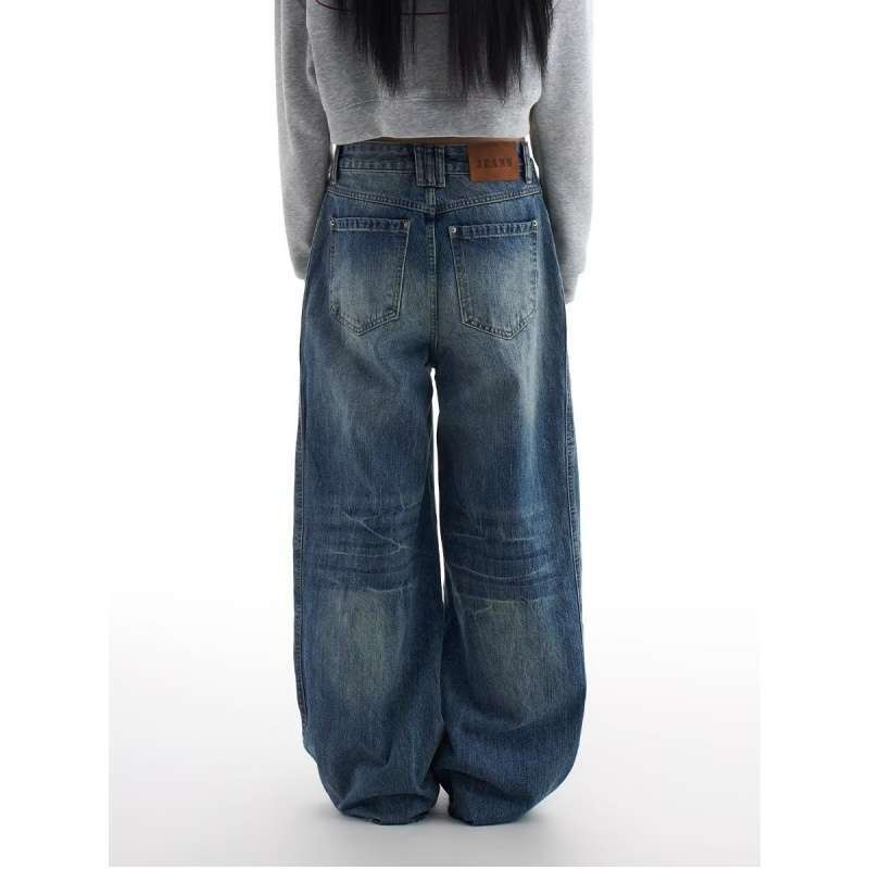 Unisex Classic Denim Jeans Loose Fit Daily Outdoor Wear - Image 5