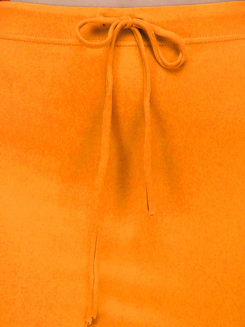 Mehrang Stretchable Saree Shapewear Petticoat for Women, Cotton Blended,Petticoat,Skirts for Women,Shape Wear Dress for Saree Orange - Image 4