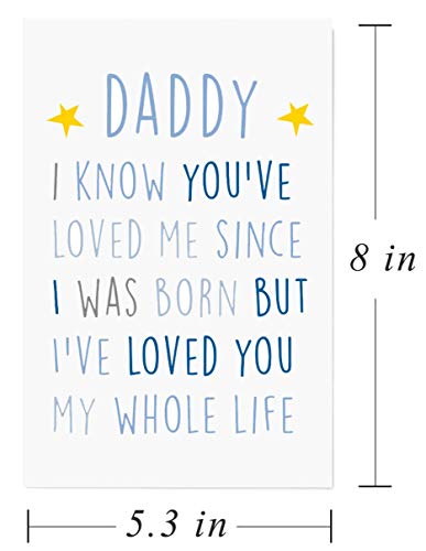 Gonzey Birthday Card For Daddy,Fathers Day Card,New Dad Cute Birthday Cards - Image 2
