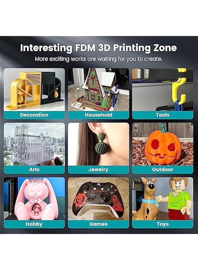 PLA 3D Printer Filament PLA Filament 1.75mm, Neatly Wound 3D Printing Filament, Dimensional Accuracy +/- 0.02 mm, Fit Most FDM 3D Printer, 1kg Spool (2.2lbs), Good for Lithophane, White  - Image 4