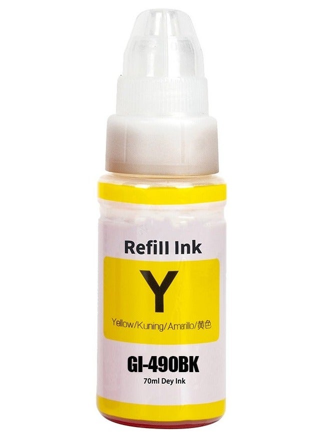 NexNova® ink gi 490 for Canon Set (4-Pack Black Cyan Magenta Yellow) Ink for GI 490 for PIXMA G3400 G2400 G1400 G4400 G1411 G2411 G3411 G4411 G4410 G3410 - Image 5
