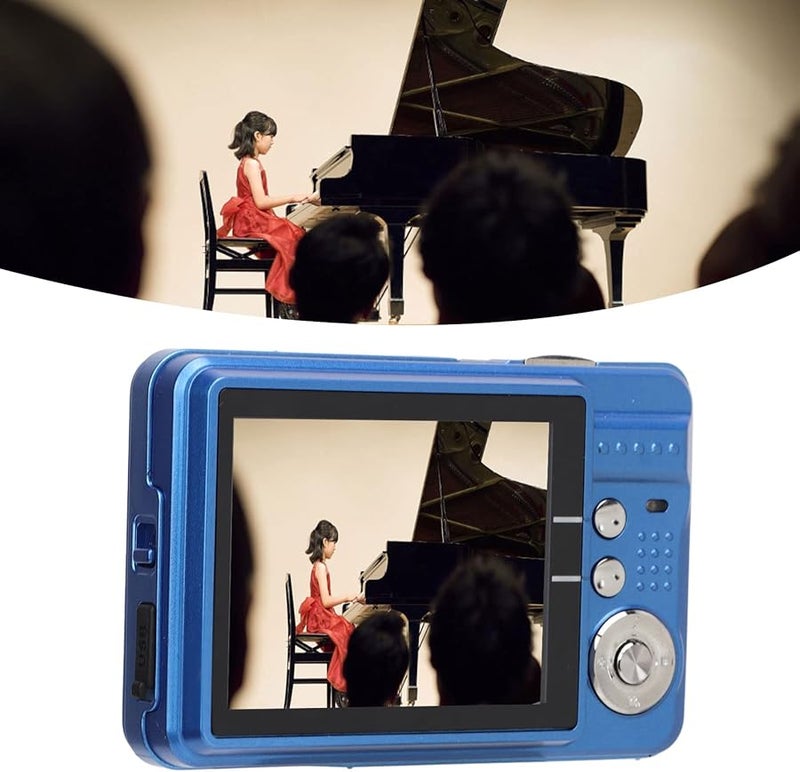 Blue Digital Camera 4K 48MP 8X Zoom Vlogging Camera with Fill Light for Students Teens Adults - Image 5