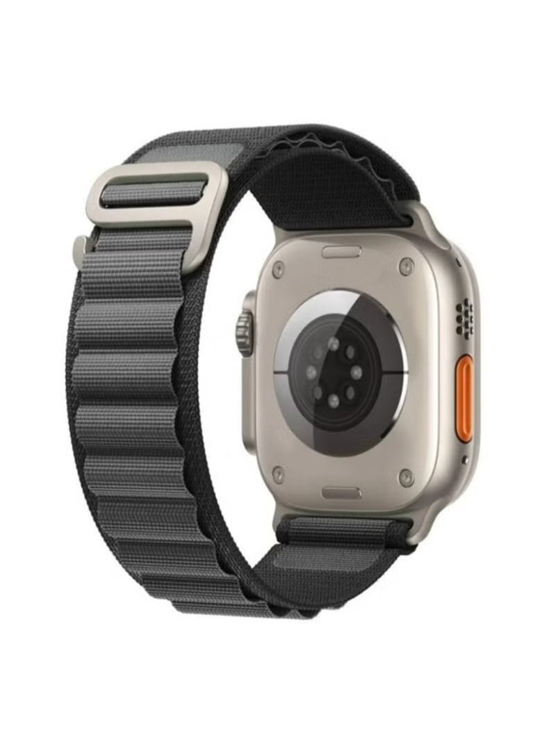 Generic - Apple Watch Ultra Alpine Loop Band Strap Compatible with 49MM 45MM 44MM 42MM For All Series Grey - Image 1