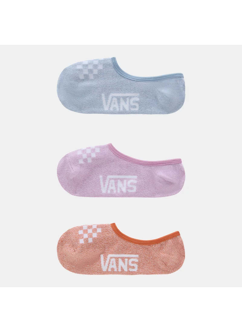 VANS Women's Classic Heathered Canoodle No-Show Socks (3 Pairs)
