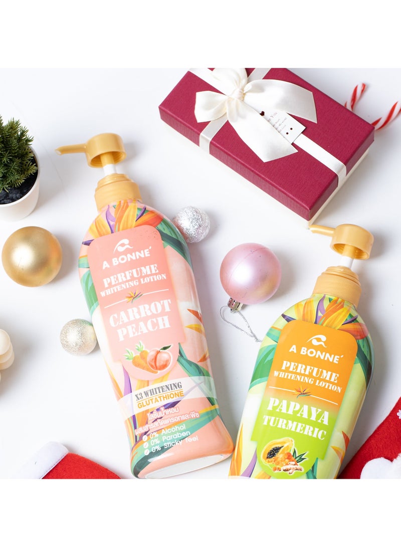 A BONNE Carrot Peach Perfume Whitening Lotion 500ml - Image 2