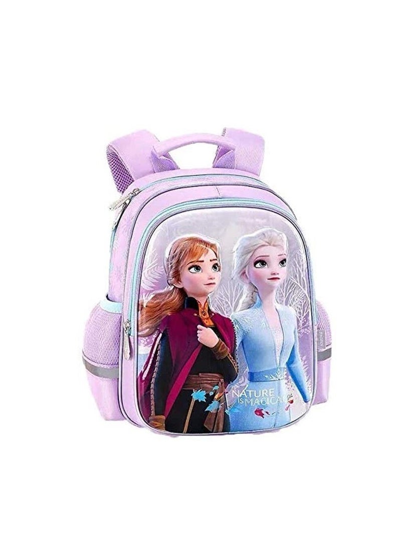 Snow Queen - Snow Queen Princess School Bags Collection For 1-5 Years Purple - Image 1
