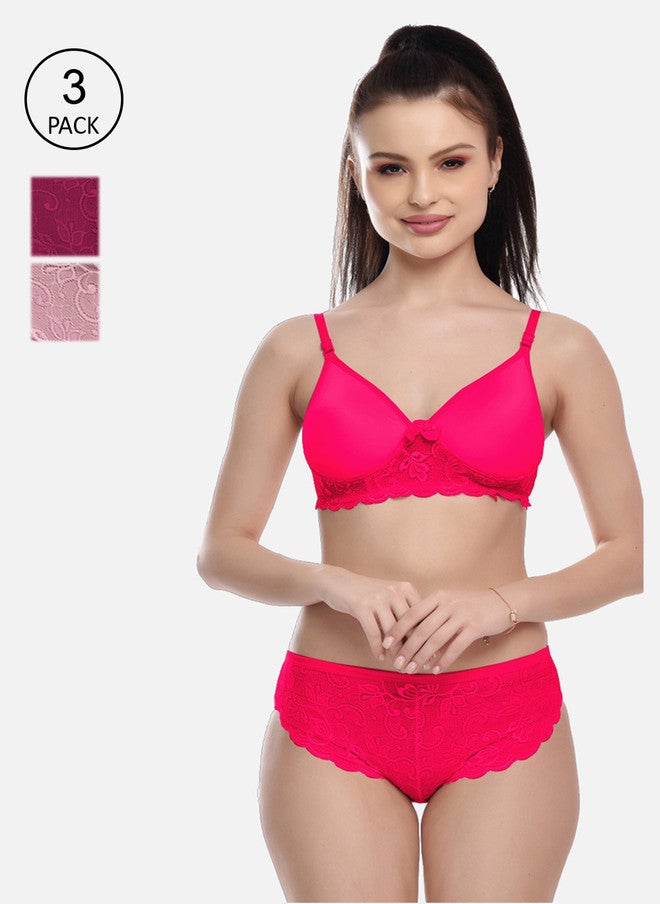 FIMS مجموعة فIMS للنساء من 3 قطع من اللانجري بتصميم ذاتي - Image 1