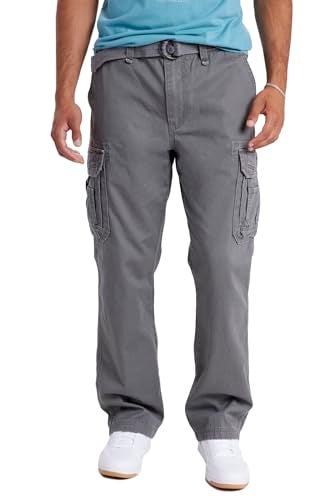 UNIONBAY mens Survivor Iv Relaxed Fit Cargo - Reg and Big Tall Sizes Casual Pants, Grey Goose, 34W x 34L US - Image 4
