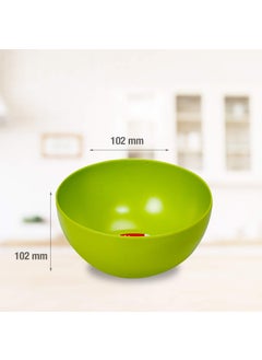 Decor Decor EcoLite Bamboo Non Toxic Reusable Eco-Friendly Dinner Set for Couples - 4 Small Plates and 4 Bowls (Lime) - 8 Pieces  - Image 2