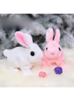 Generic Shake The Sound Of Electric Plush Rabbit Small White Rabbit Cute Will Call Will Jump Twist Bottom Simulation Plush Stall Supply-Color:Brown Radish Rabbit (short Hair)  - Image 4