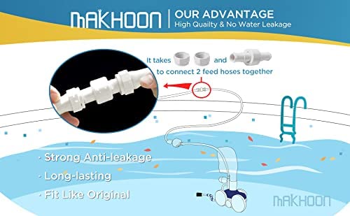 MAKHOON [Upgraded] Pool Cleaner Feed Hose Replacement for Zodiac Polaris 280 380 180 3900 Pool Cleaner Feed Hose G5(Not Compatible with Polaris 360) - Image 4