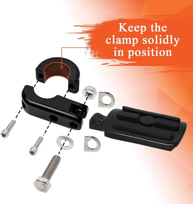 FOVPLUE 1.25" Highway Footpegs with P-Clamps - Image 5