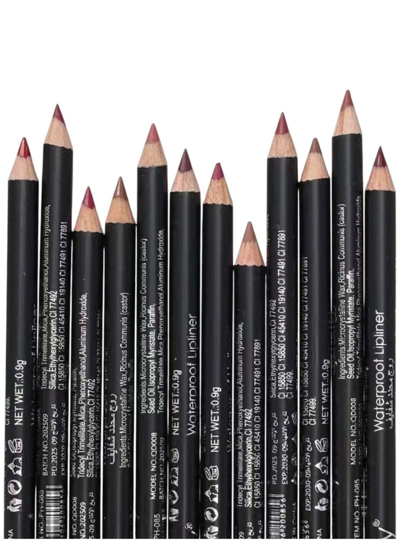 كيه دابليو كيه محدد شفاه ضد للماء 12 قطعة - Image 2