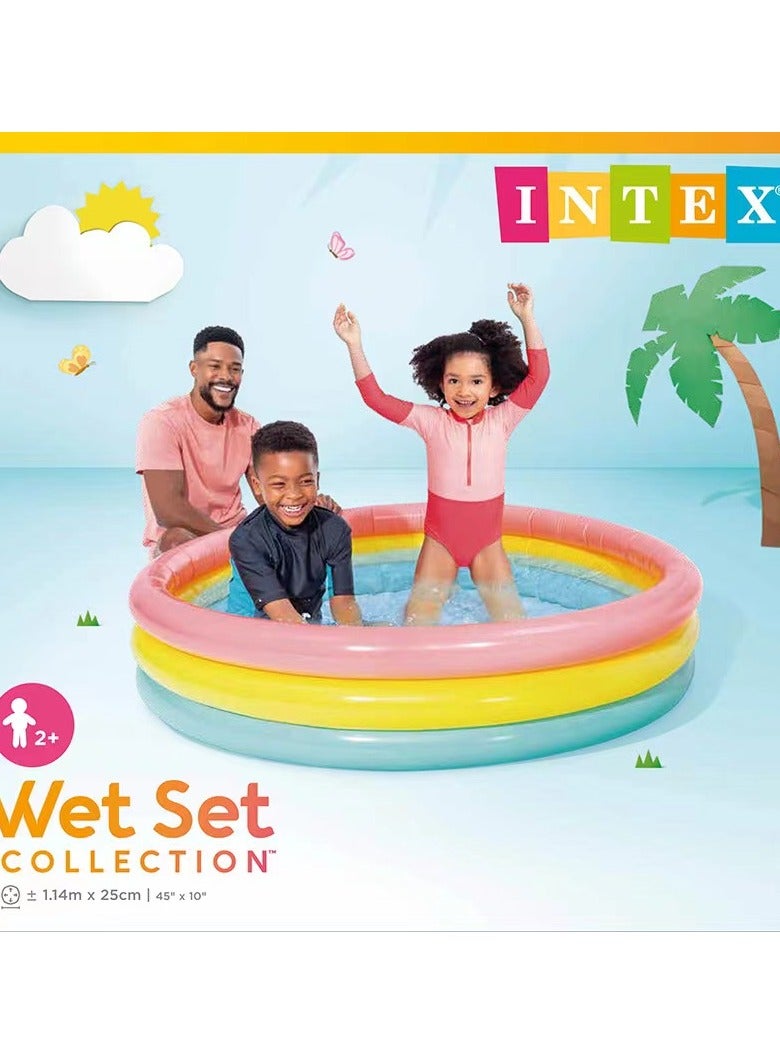 INTEX New inflatable lightweight compact circular swimming pool - Image 1