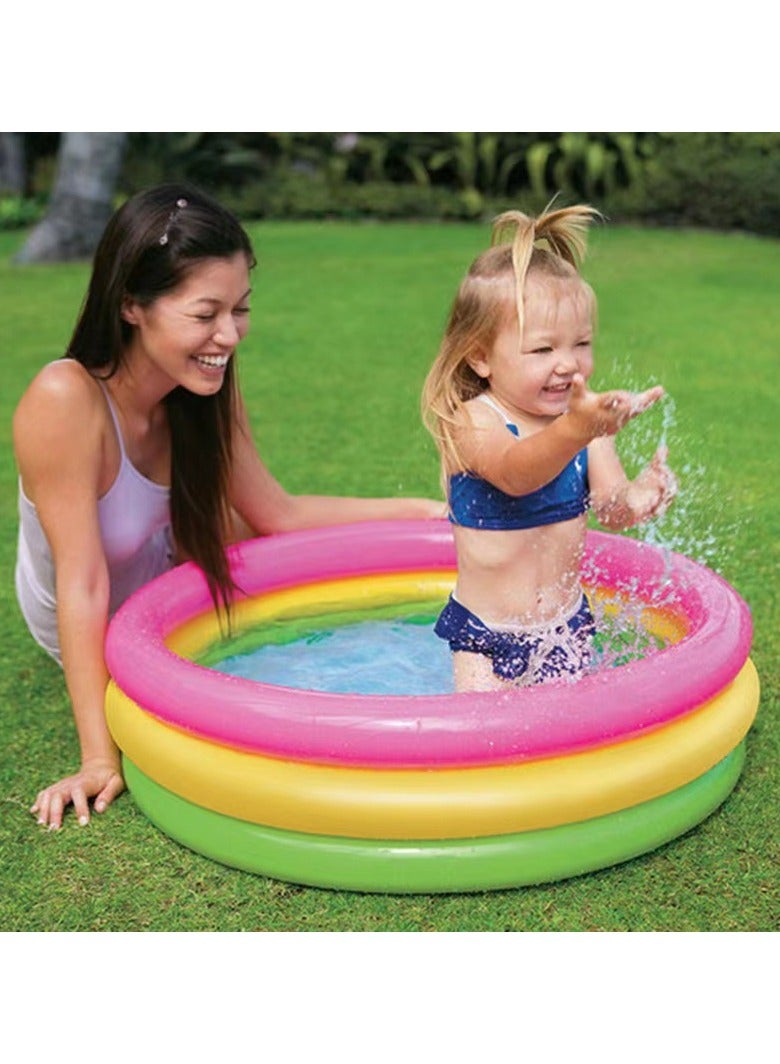 INTEX New inflatable lightweight compact circular swimming pool - Image 3