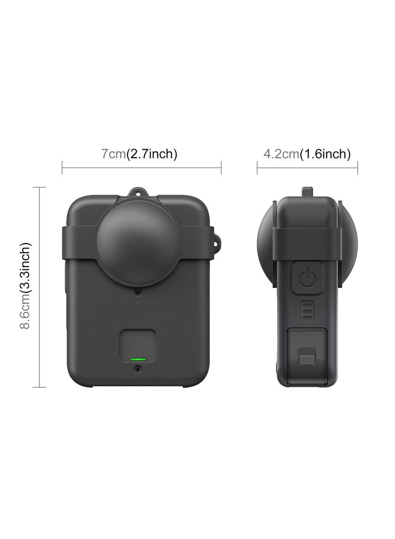 Compatible with DJI Osmo 360 Panoramic Camera Silicone Case Action Camera Protective Cover Shockproof and Scratch-Resistant Camera Accessory - Image 2
